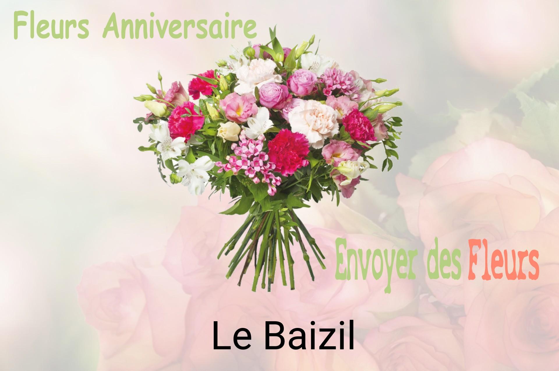 Bouquet de fleurs d’anniversaire livré à Le Baizil